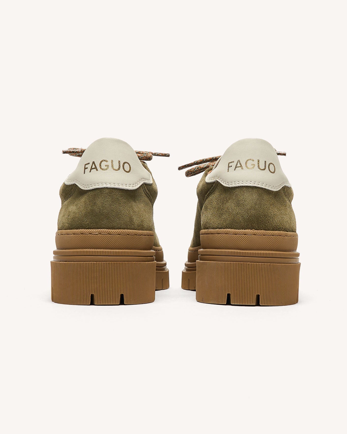 faguo-marblewood-chaussures-basses-femme-en-cuir-su-de-kaki image 7