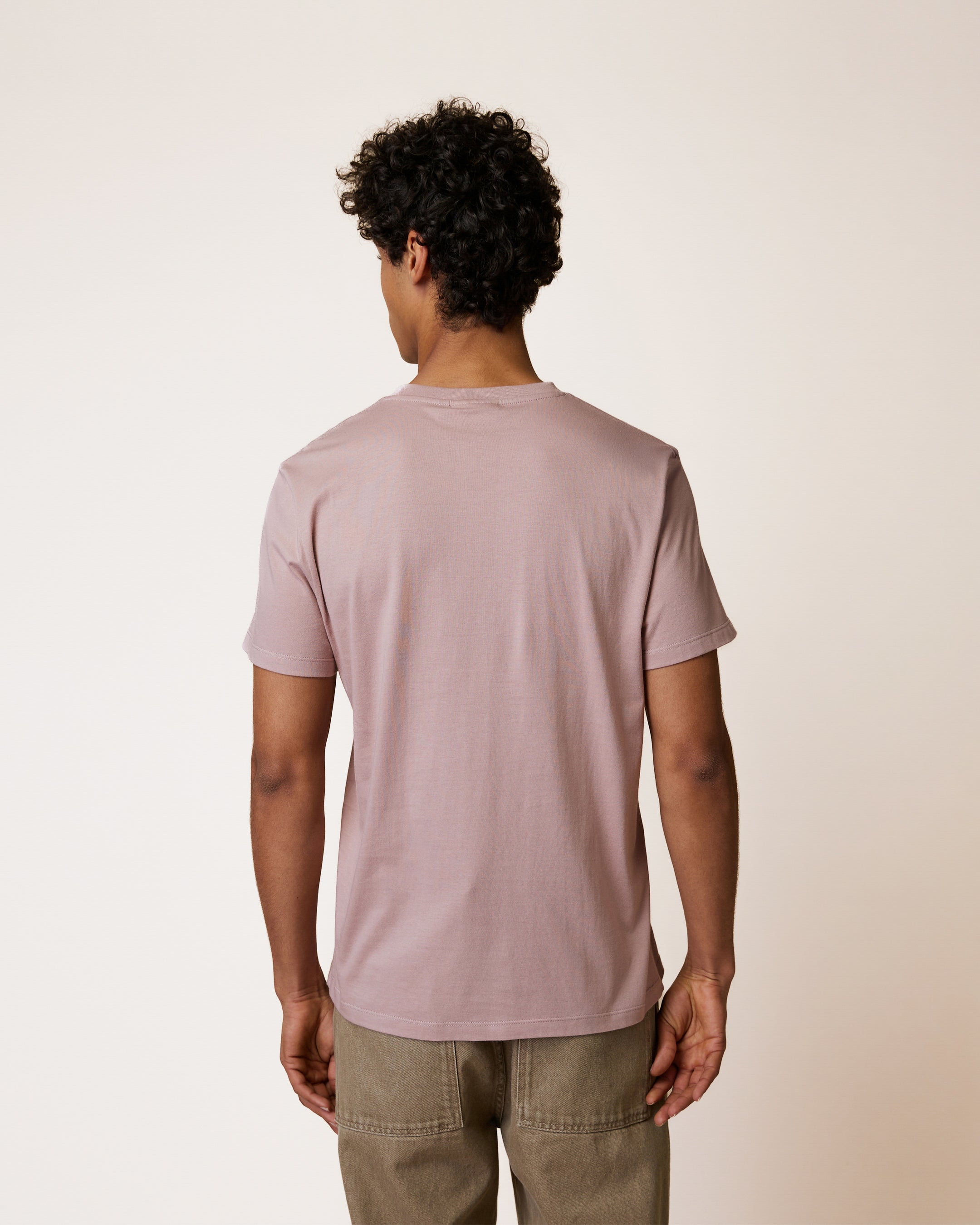 faguo-arcy-t-shirt-mauve-coton-recycl-coupe-droite image 5