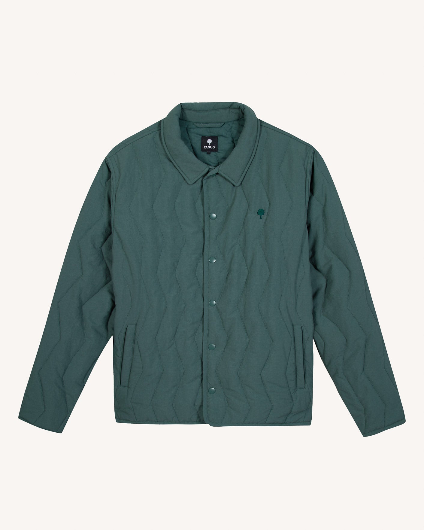 faguo-obernai-veste-matelass-e-vert-clair-gris-droite image 2