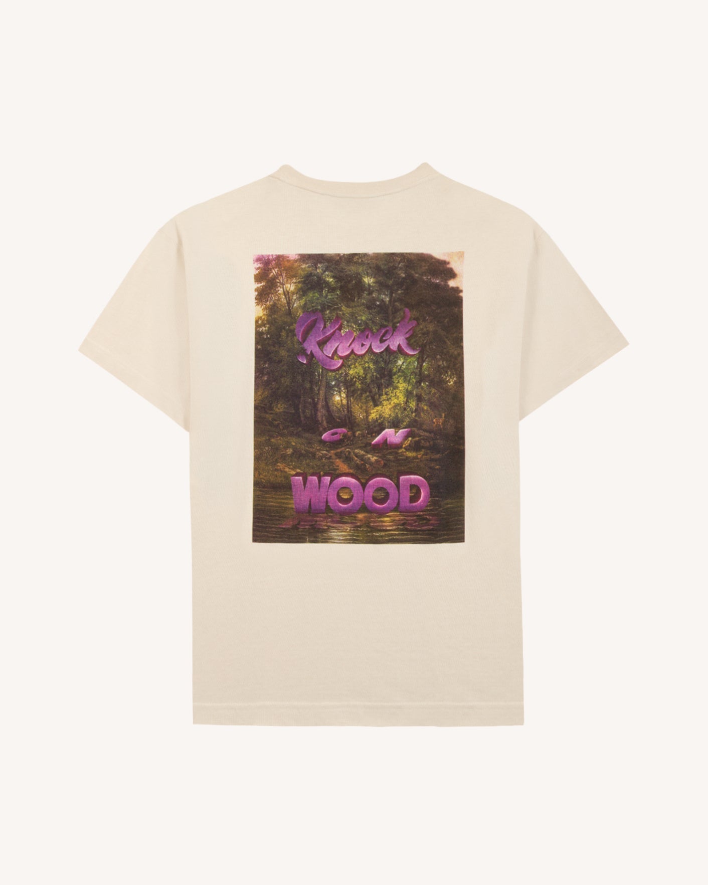 faguo-yellowstone-t-shirt-oversize-cru-knock-on-wood image 2