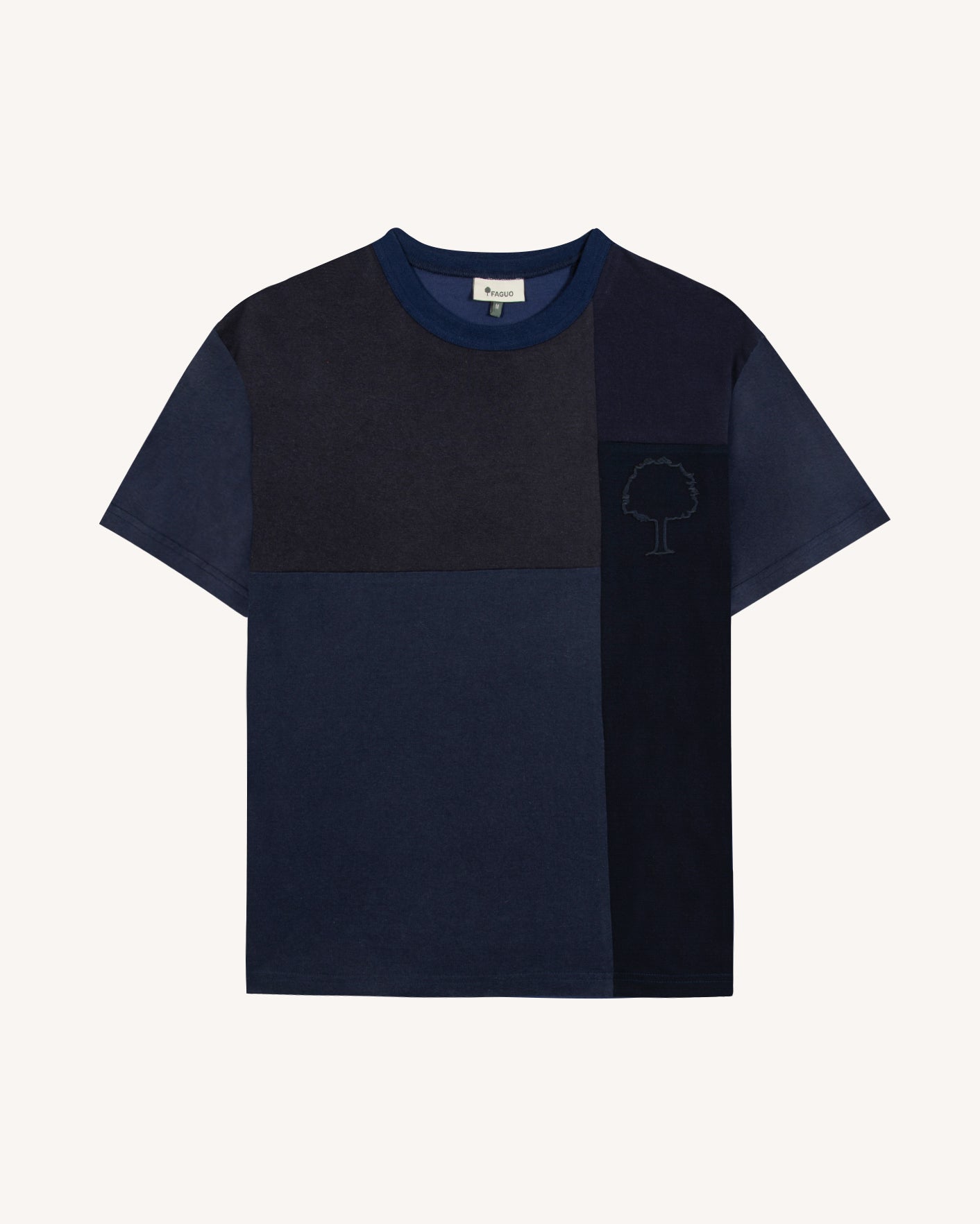 faguo-lugny-up-t-shirt-large-bleu-coton-upcycl image 2