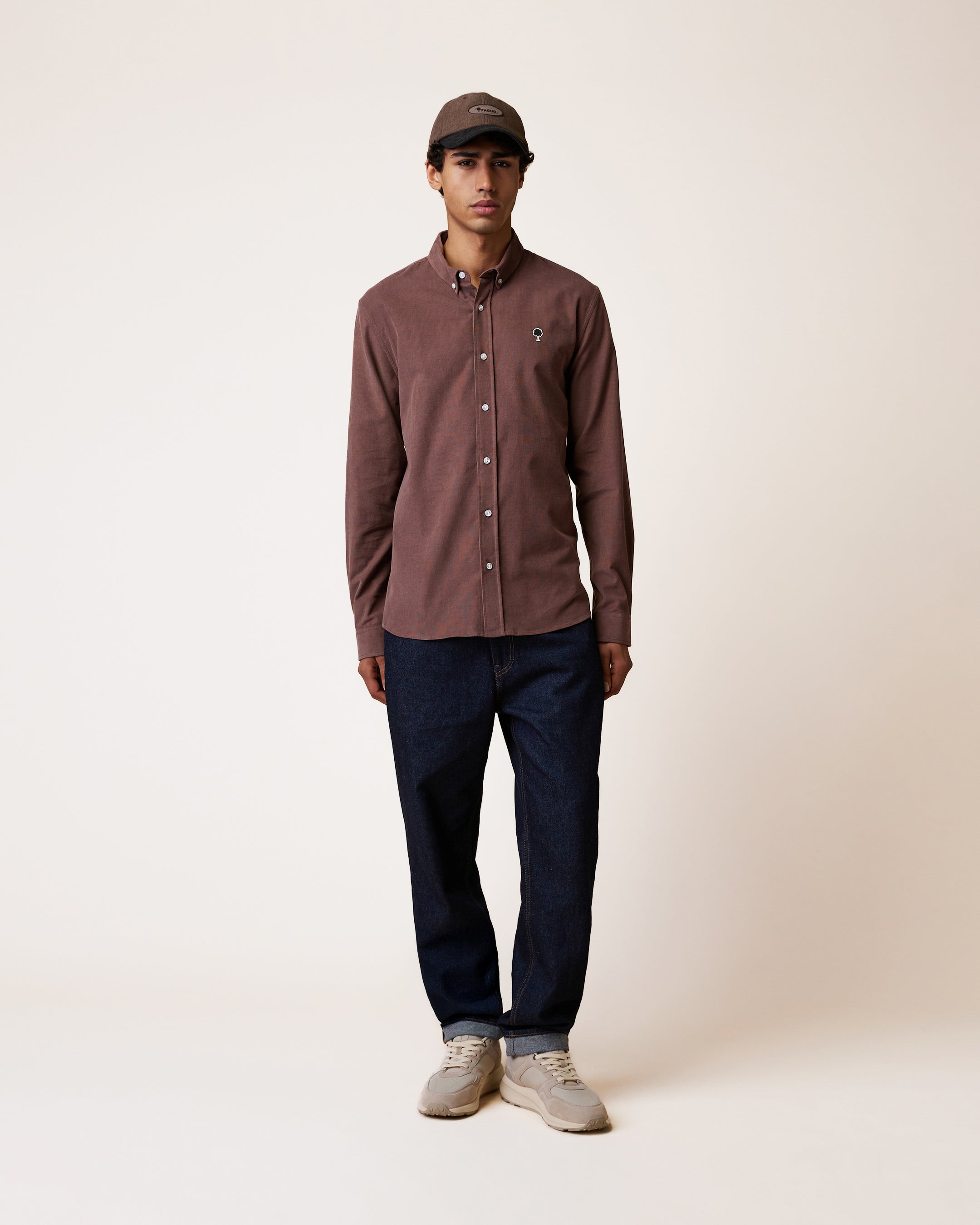 faguo-ivoy-chemise-velours-violet-gris-homme image 3