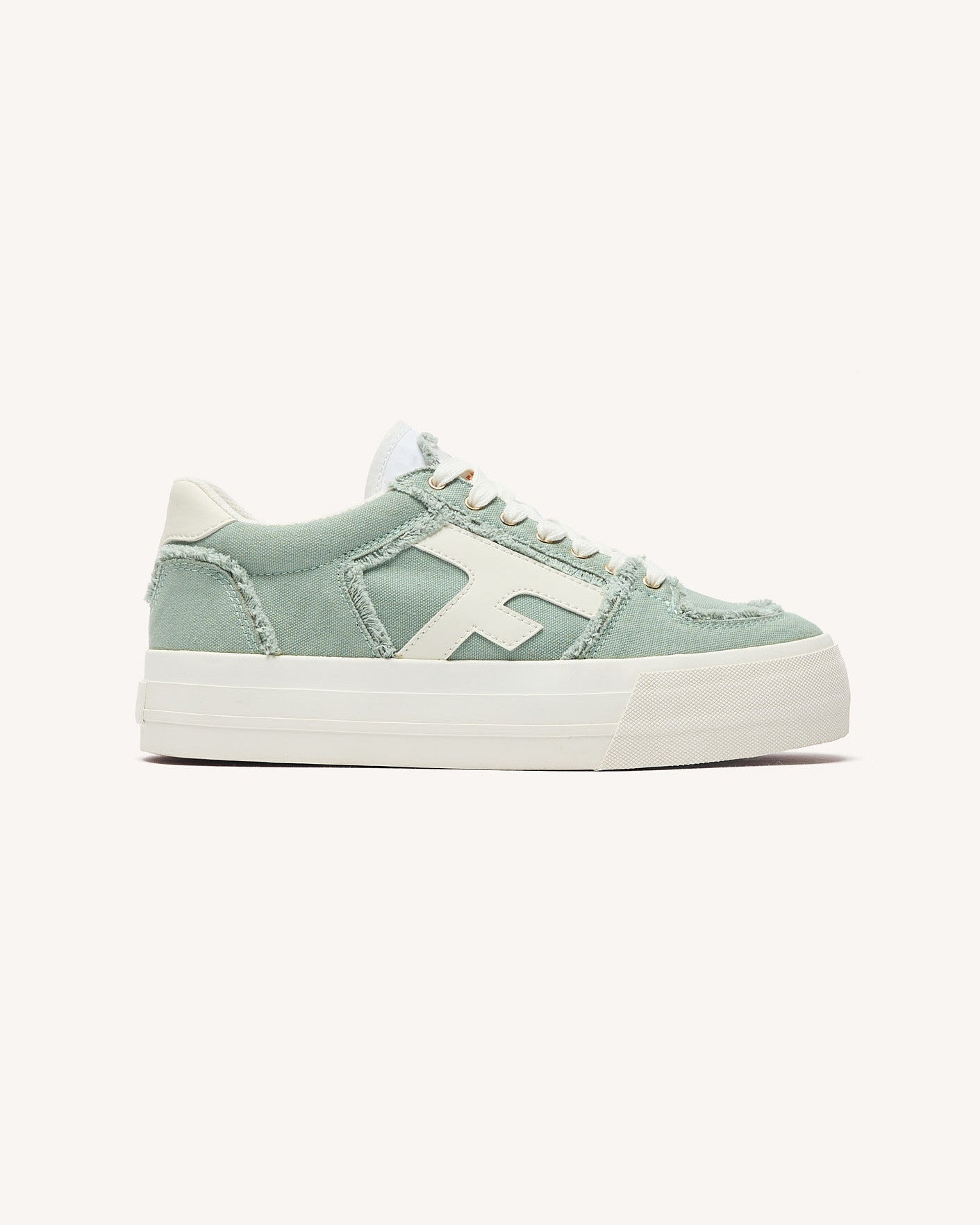 faguo-walnut-platform-baskets-toile-vert-clair-femme image 1