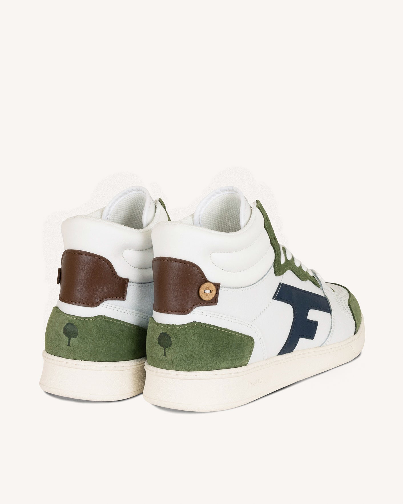 faguo-hazel-mid-baskets-montantes-cuir-blanc-et-kaki image 4