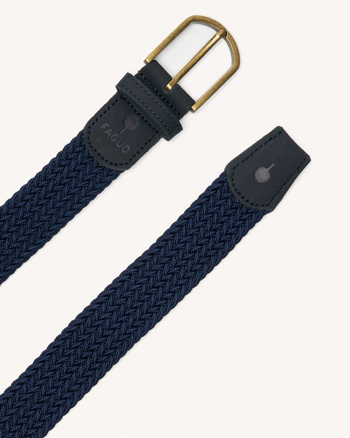 faguo-belt-ceinture-tress-e-bleu-marine-et-dor image 2