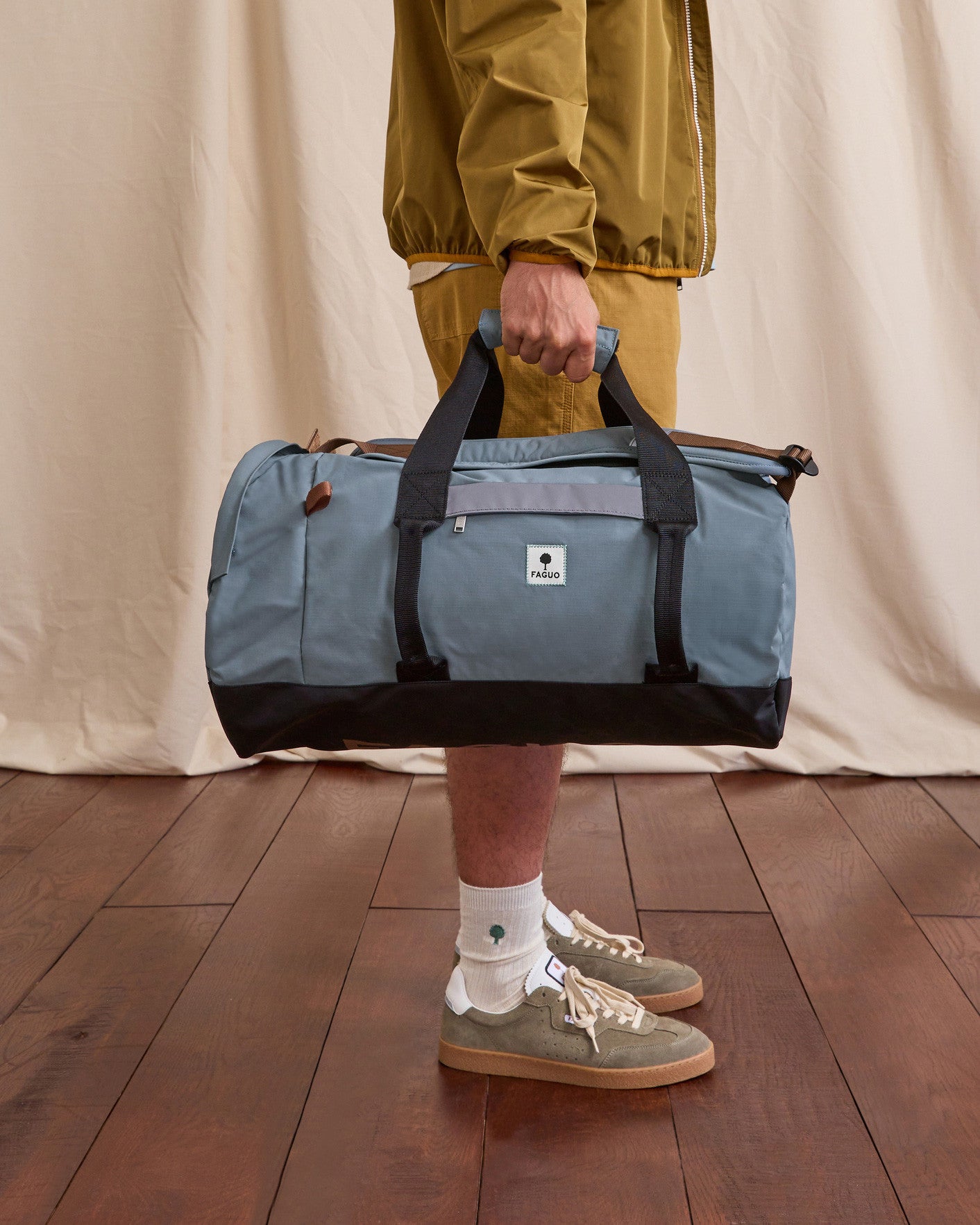 faguo-big-duffle-sac-de-voyage-bleu-gris-port-main-et-dos-grand-volume image 3