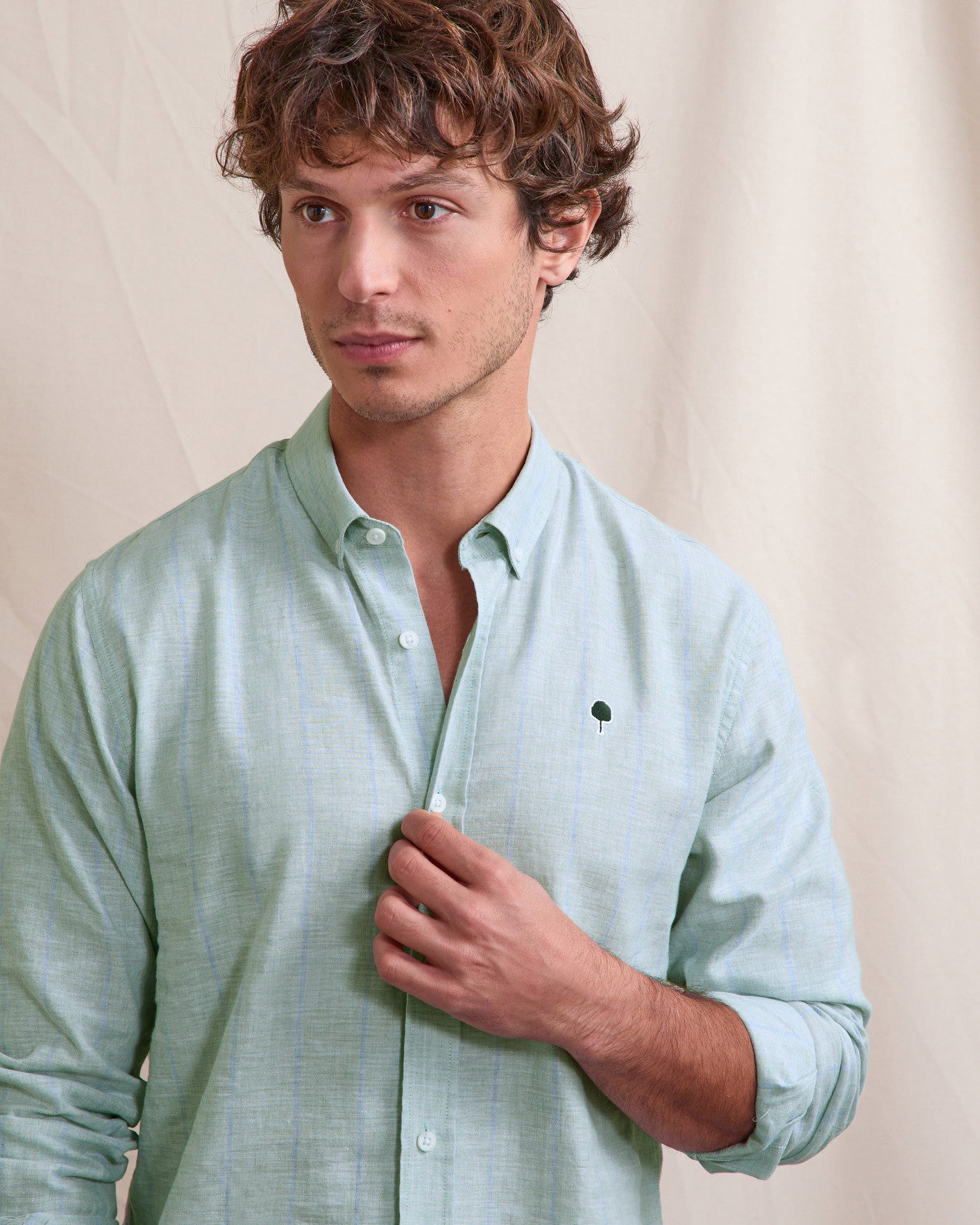 faguo-ivoy-chemise-en-lin-ray-e-lichen-et-bleu image 4