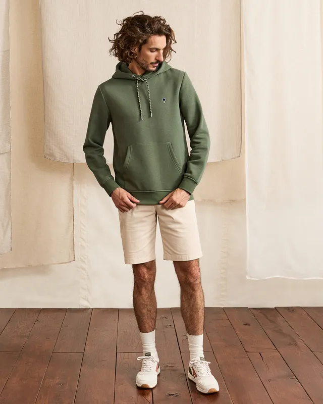 faguo-dirac-sweat-capuche-kaki-molleton image 1