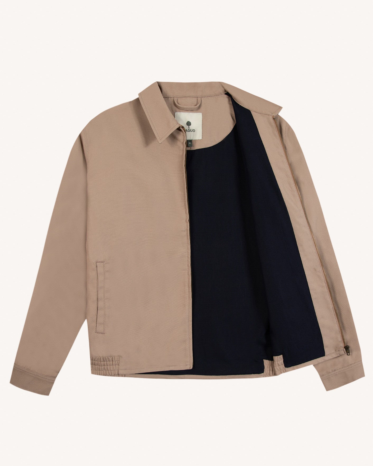 faguo-dourdan-blouson-homme-taupe-en-canvas-de-coton image 4