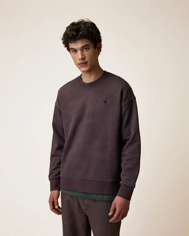 faguo-fango-sweat-col-rond-marron-recycl-tie-dye image 1
