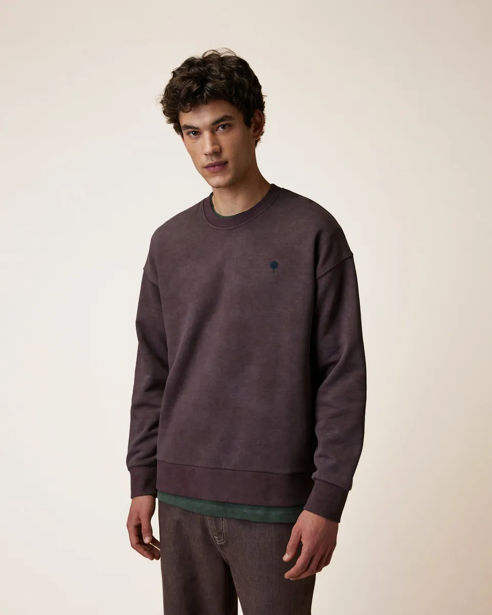 faguo-fango-sweat-col-rond-marron-recycl-tie-dye image 1