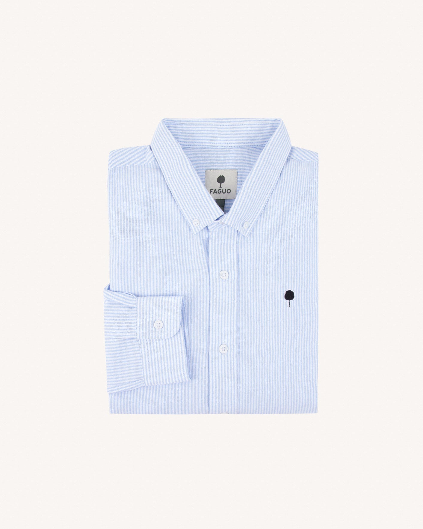 faguo-ivoy-chemise-ray-e-bleu-ciel-homme-coupe-droite image 5