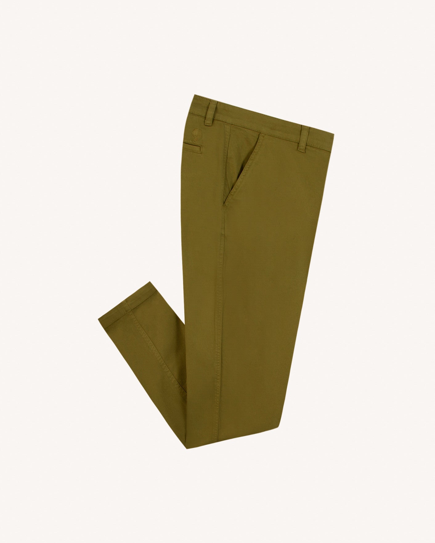 faguo-brix-regular-chino-kaki-fonc-coton-bio-droit image 4