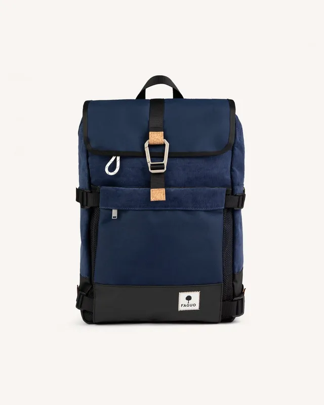 faguo-commuter-2-0-sac-dos-bleu-marine-15-pouces-tanche image 1