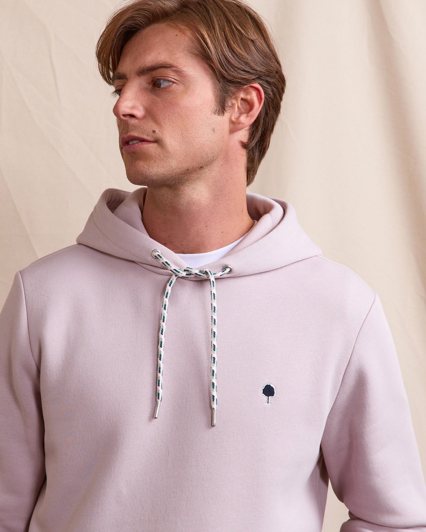 faguo-dirac-sweat-capuche-rose-gris-molleton-homme image 3