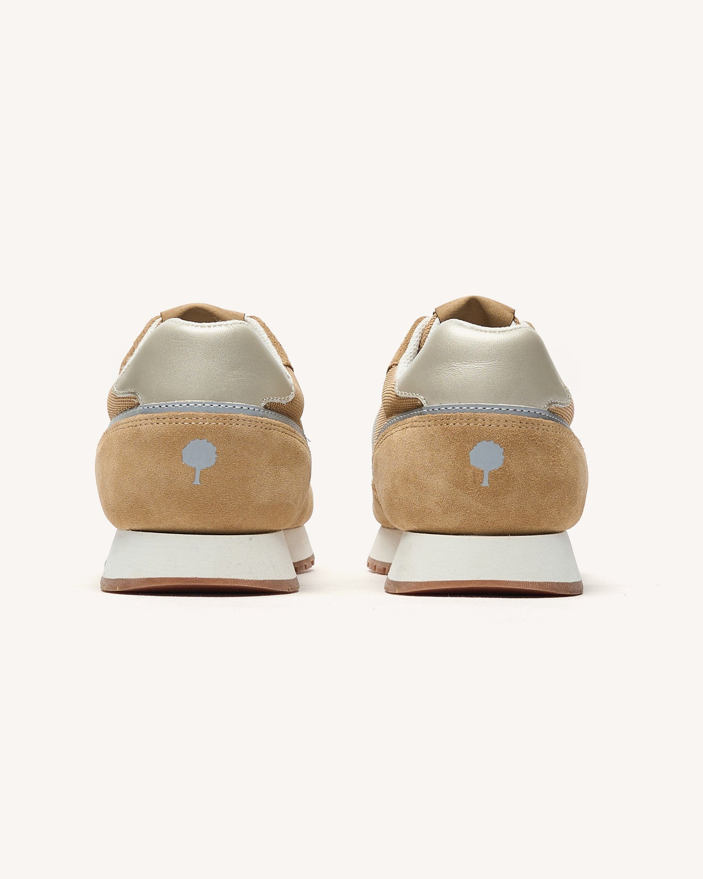 faguo-elm-baskets-femme-beige-et-dor-cuir-su-de image 3