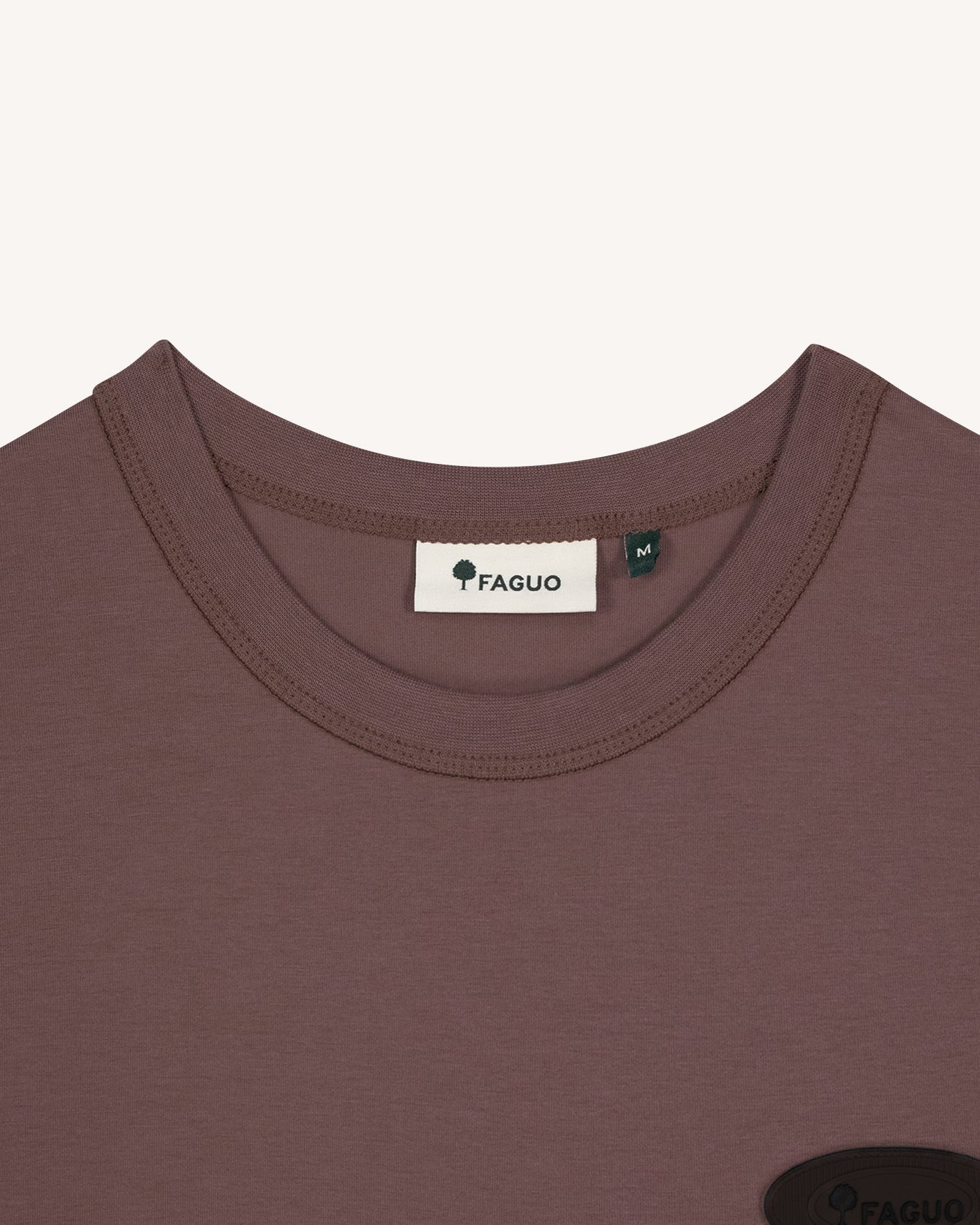 faguo-lugny-t-shirt-large-violet-gris-coton-recycl image 2