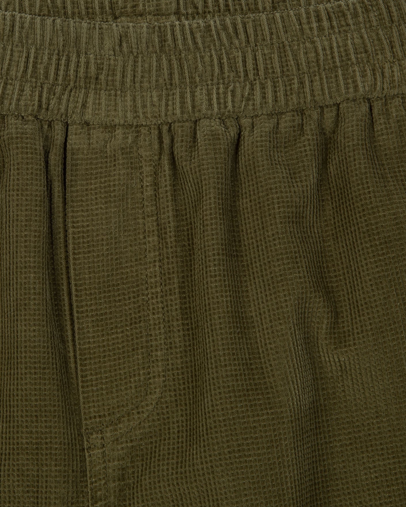 faguo-dreuille-pantalon-velours-vert-olive-fonc-taille-lastique image 3