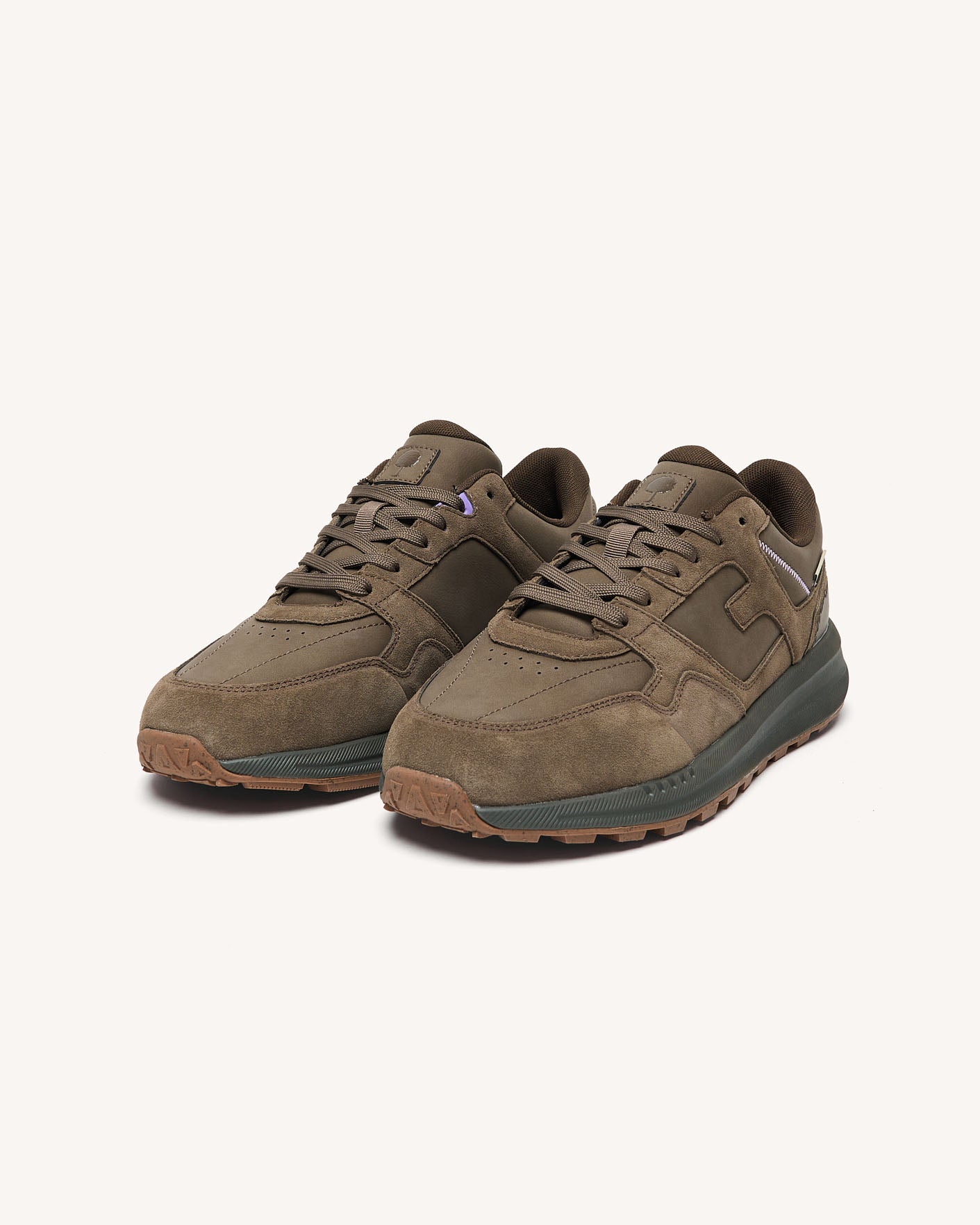 faguo-limwood-baskets-cuir-su-de-marron-taupe-homme image 3