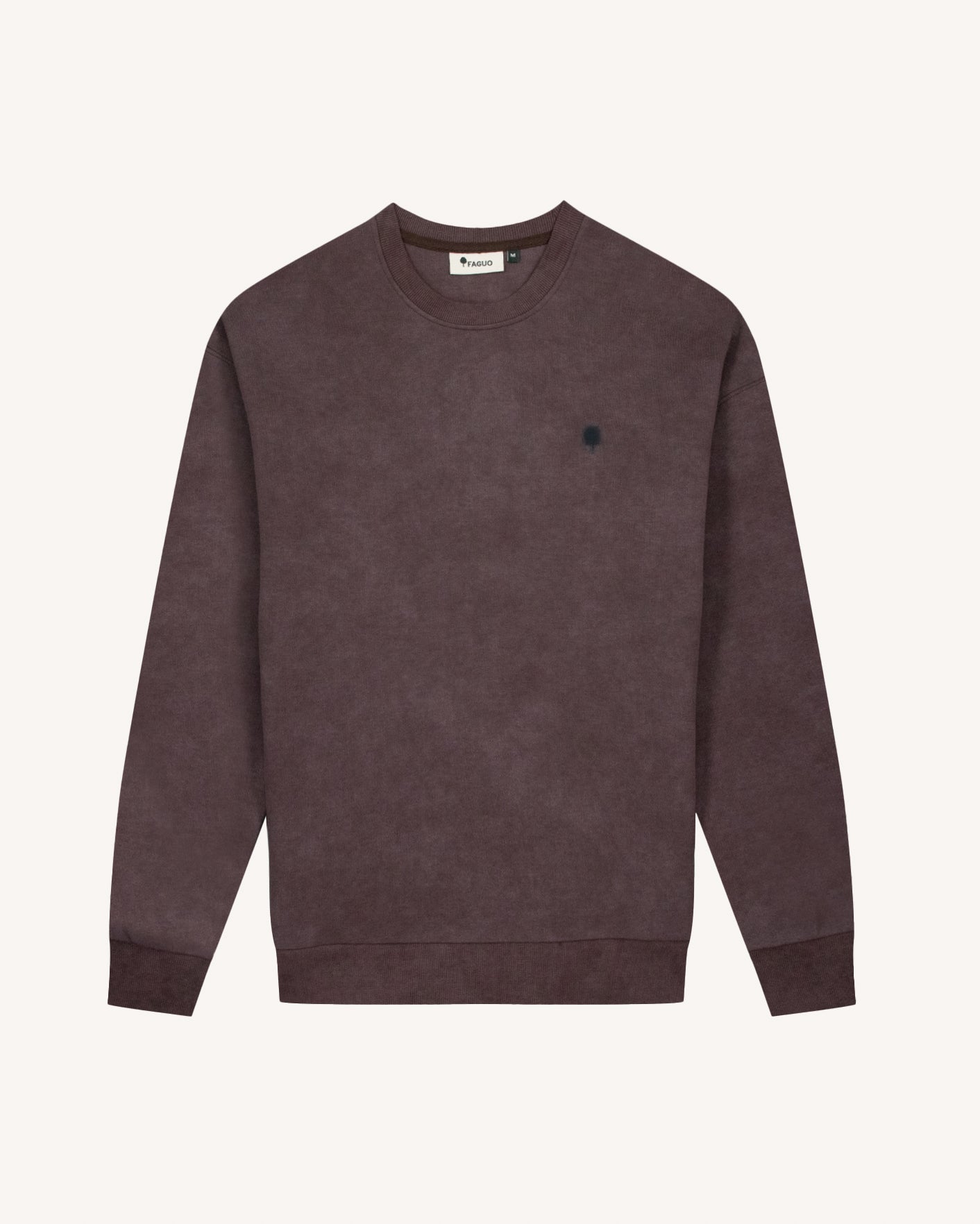faguo-fango-sweat-col-rond-marron-recycl-tie-dye image 2