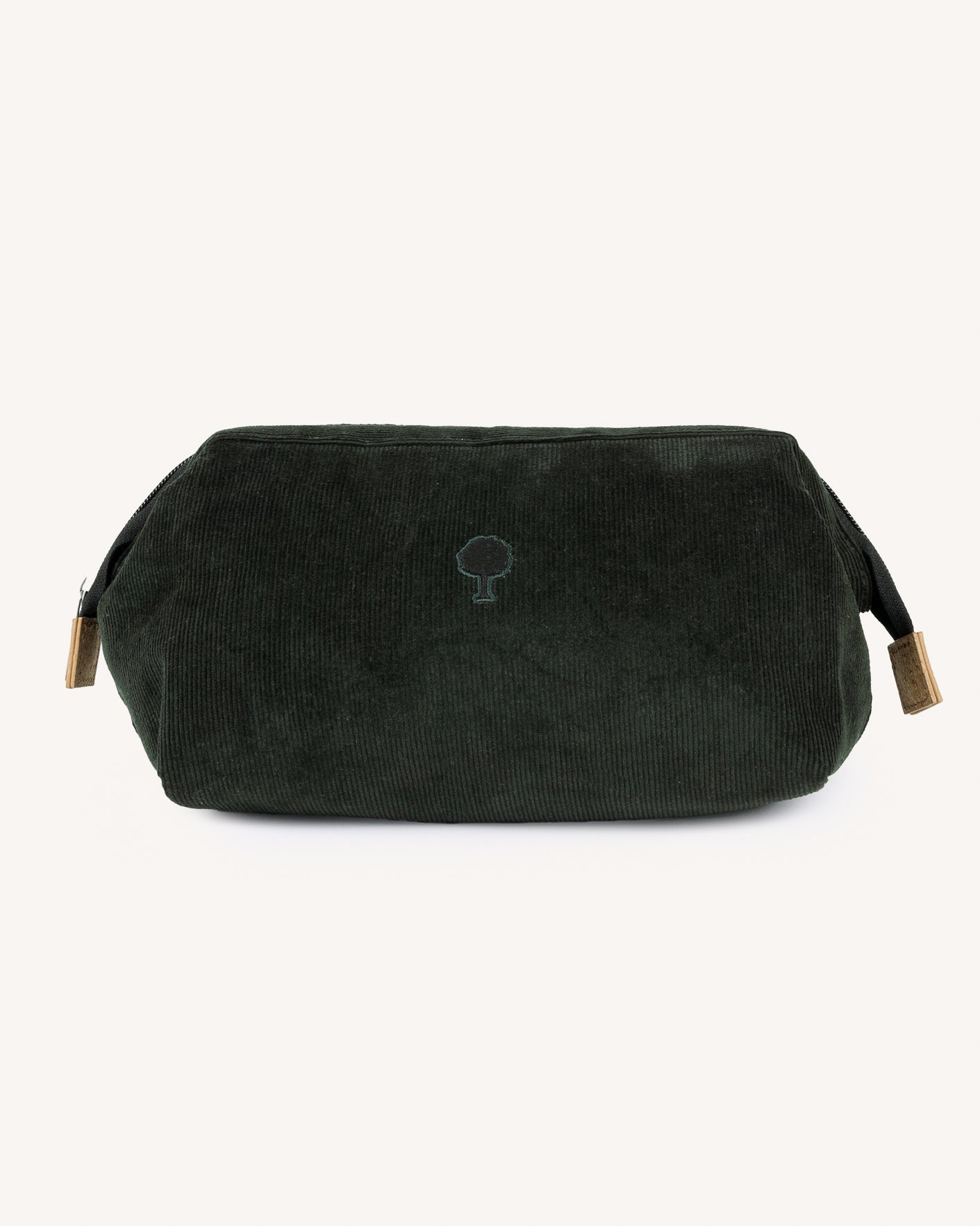 faguo-washbag-trousse-de-toilette-velours-vert-fonc-3-7l image 1