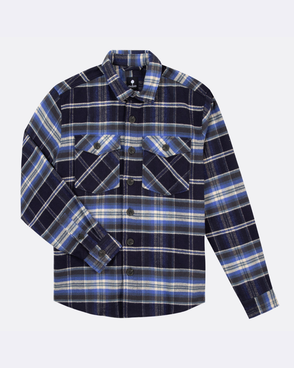 faguo-surchemise-flavigny-bleu-fonc-coton image 2
