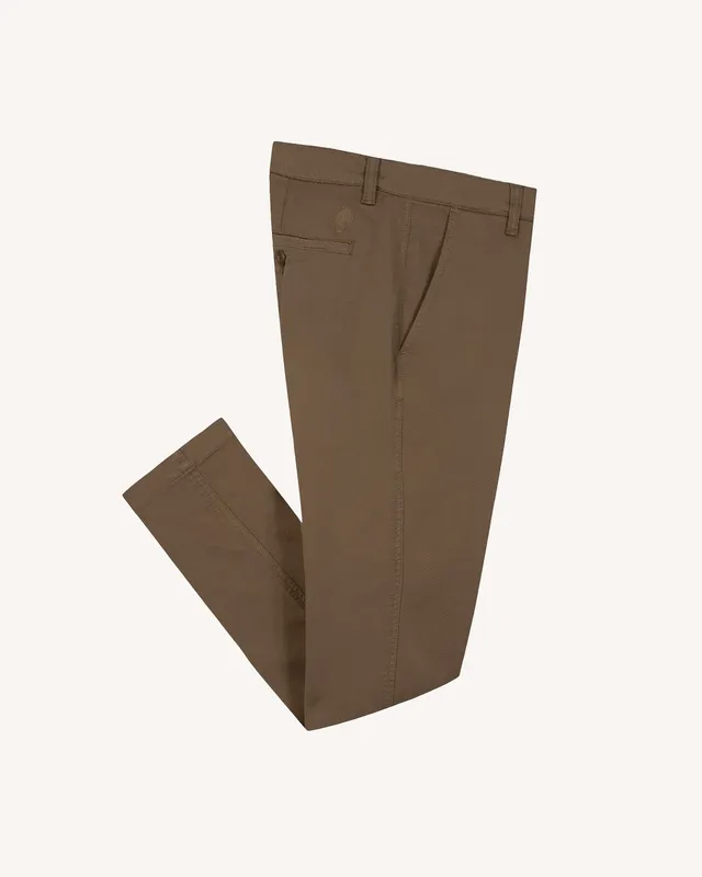 faguo-brix-regular-chino-marron-clair-coton image 1