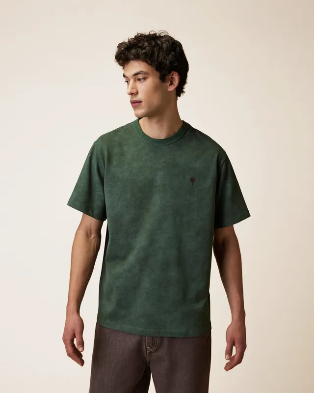 faguo-lugny-t-shirt-large-vert-fonc-chin-homme image 1