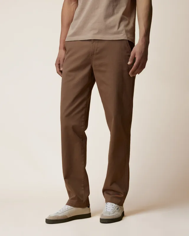 faguo-pantalon-brix-regular-f26pa0101-serg-stretch-taupe-coton-bio image 1