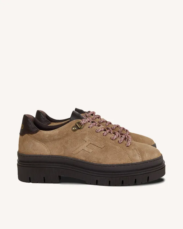 faguo-marblewood-chaussures-cuir-beige-semelle-chunky image 1