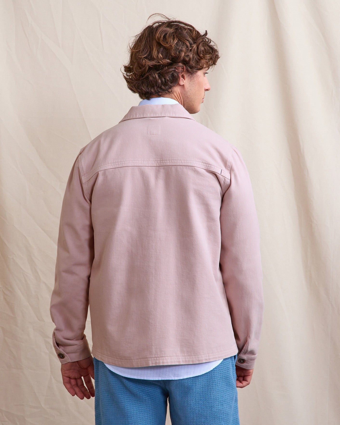faguo-lorge-veste-en-coton-rose-gris-homme image 3
