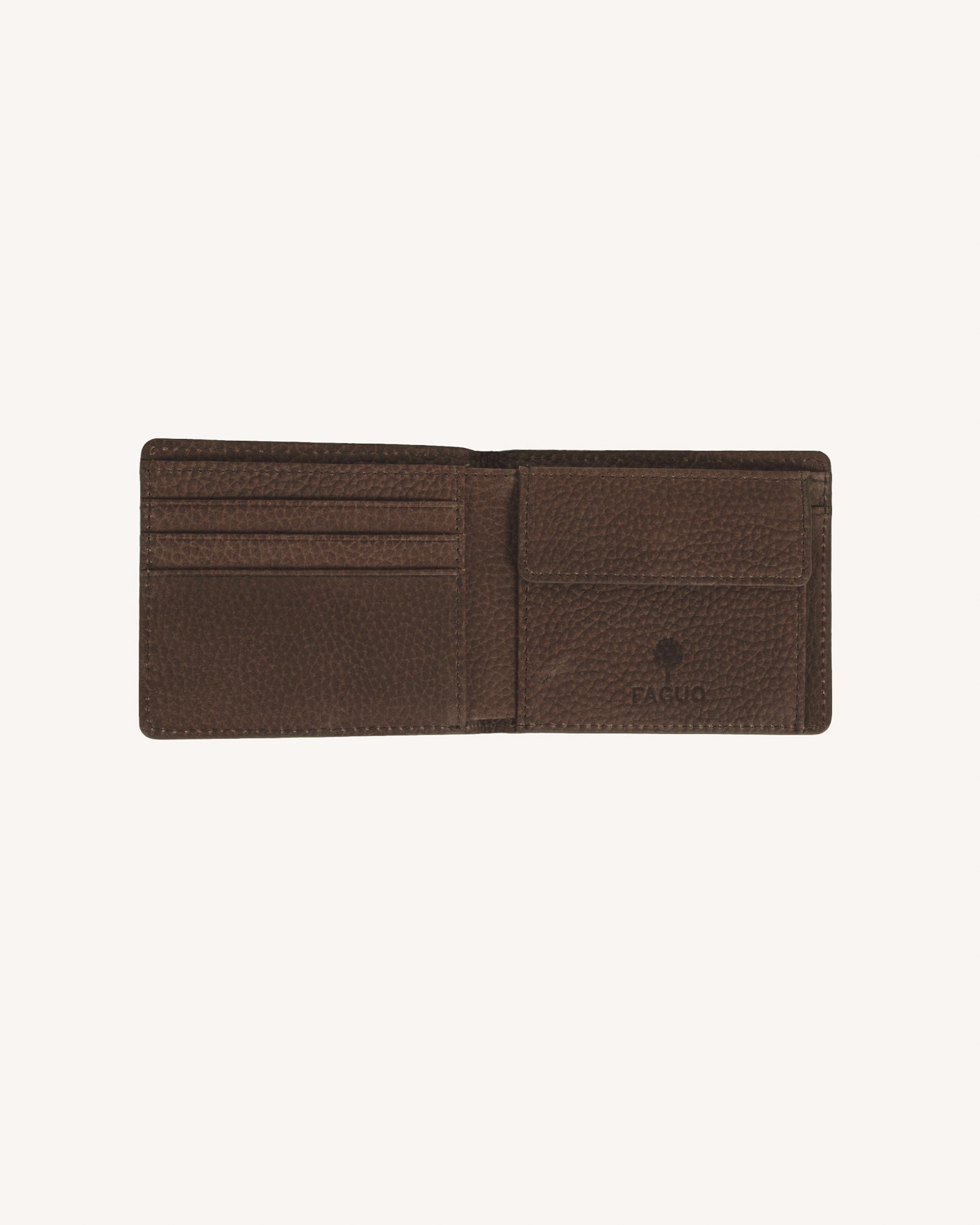 faguo-purse-portefeuille-compact-cuir-nubuck-camel image 3