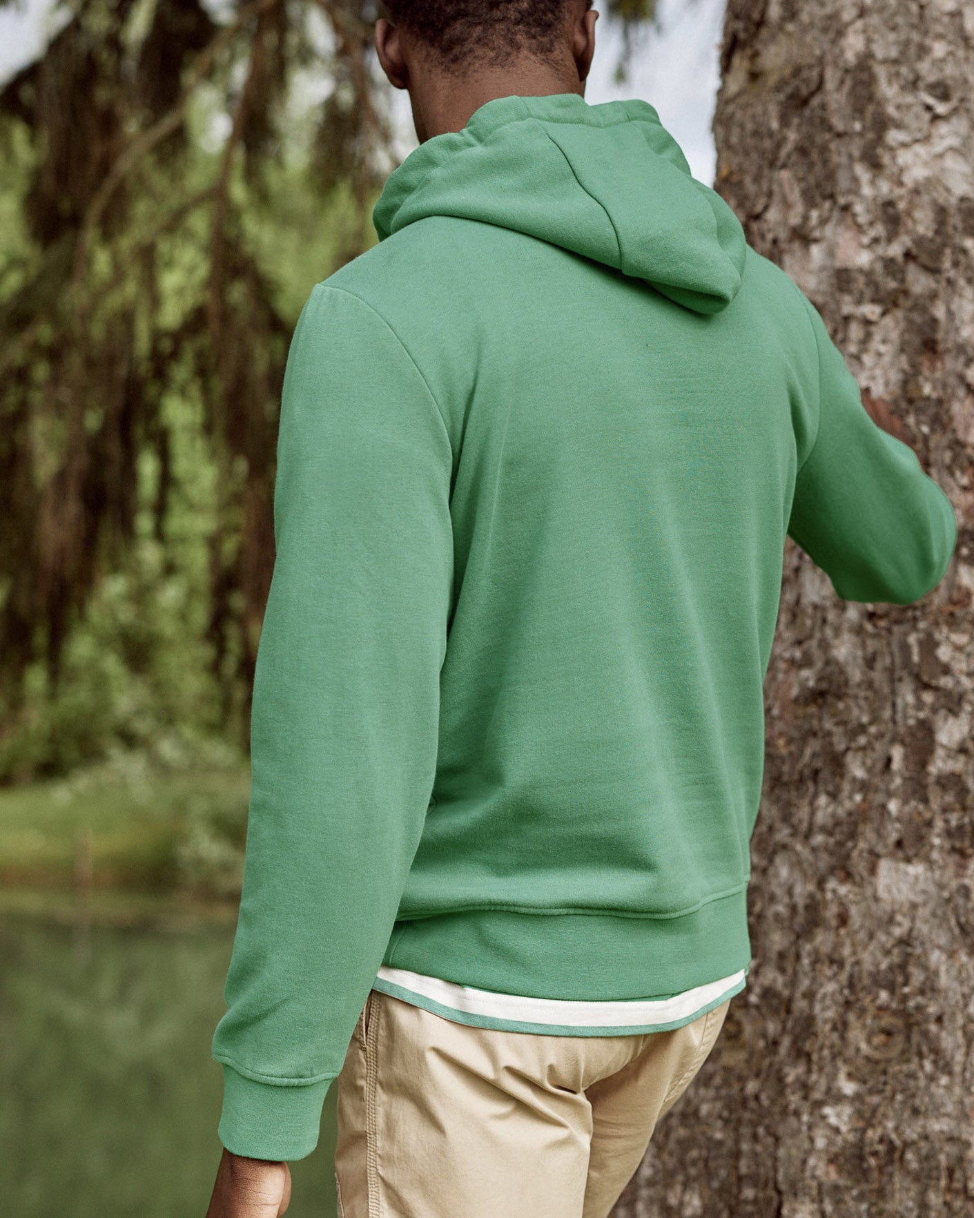 faguo-sweat-capuche-homme-dirac-vert-coton-inrest-fm-s25sw0106-gre00 image 5