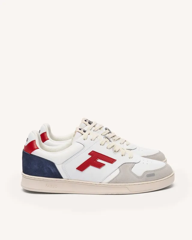 faguo-palmer-baskets-blanches-et-rouges-cuir-et-su-de-semelle-eva image 1