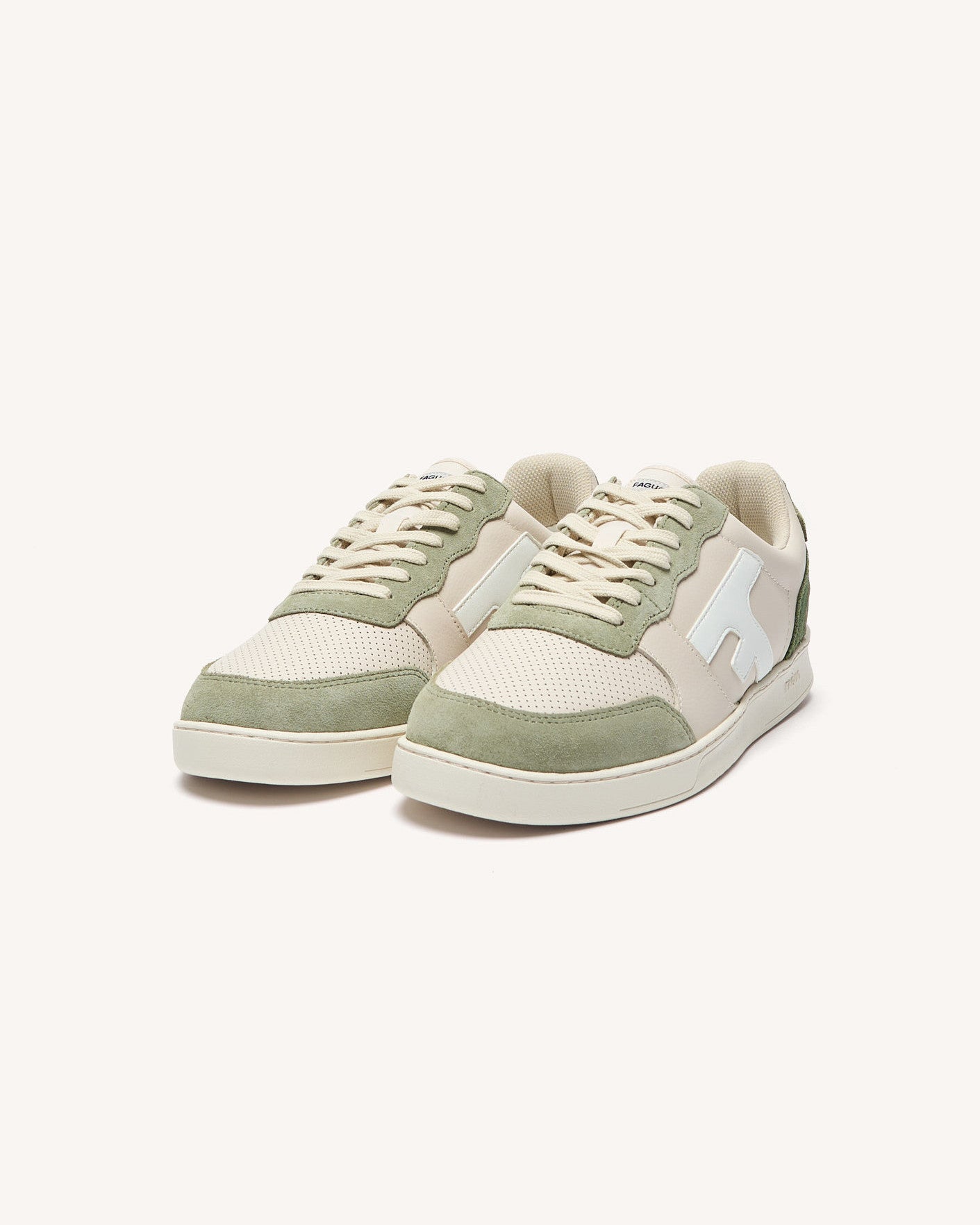 faguo-hazel-baskets-cuir-cru-et-kaki-clair image 5