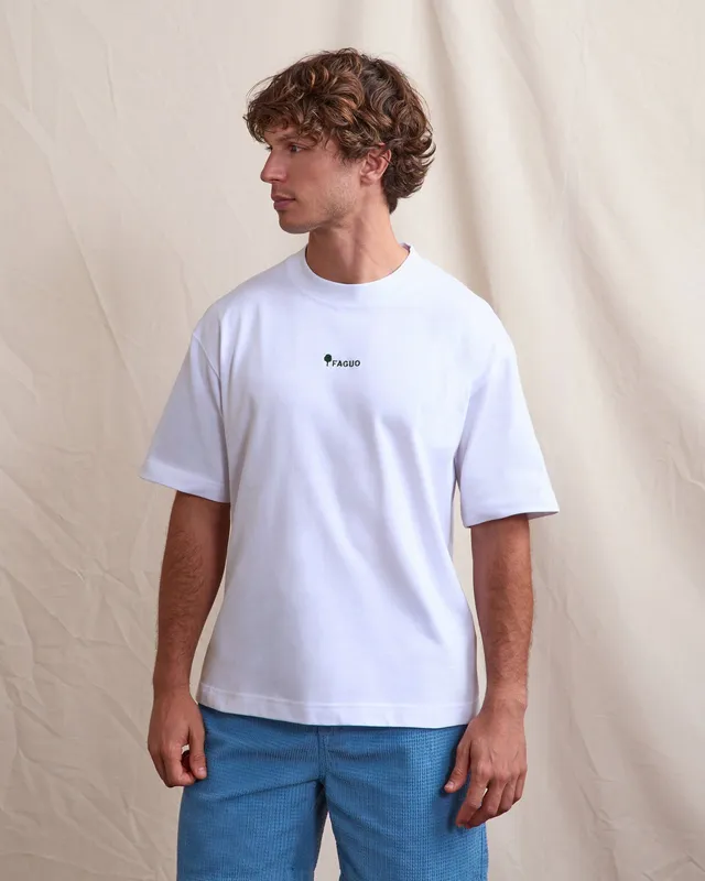 faguo-yellowstone-t-shirt-blanc-oversize-jersey-lourd image 1