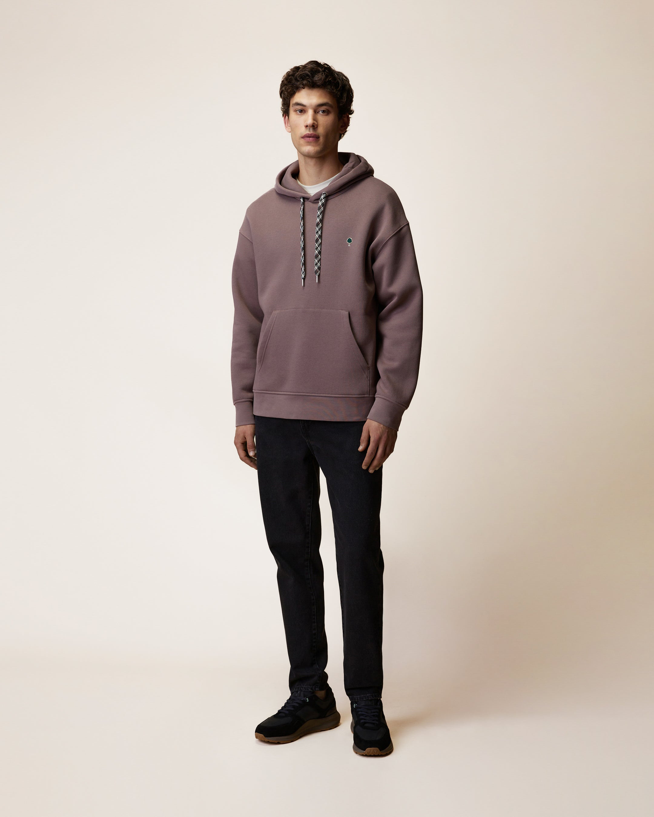 faguo-dirac-os-sweat-capuche-violet-gris image 3