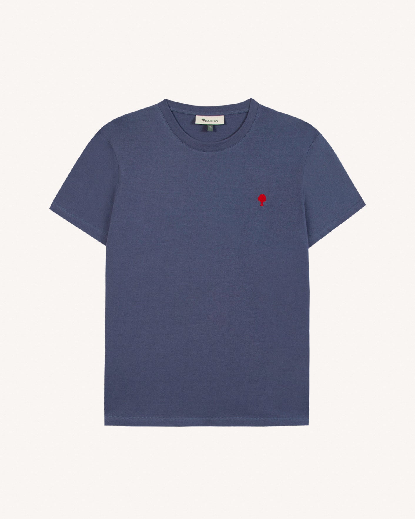 faguo-arcy-t-shirt-bleu-marine-coton-recycl image 2