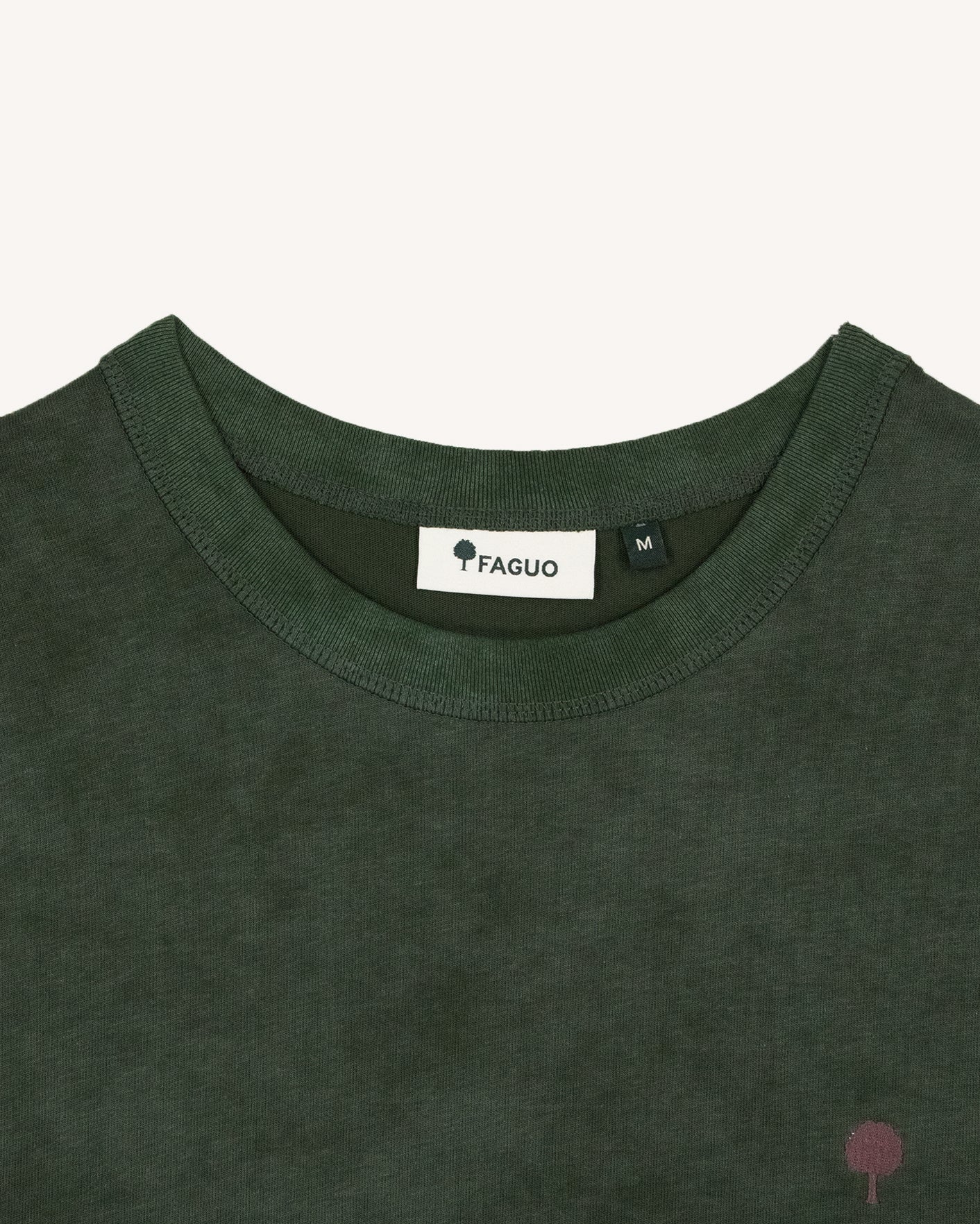 faguo-lugny-t-shirt-large-vert-fonc-chin-homme image 6
