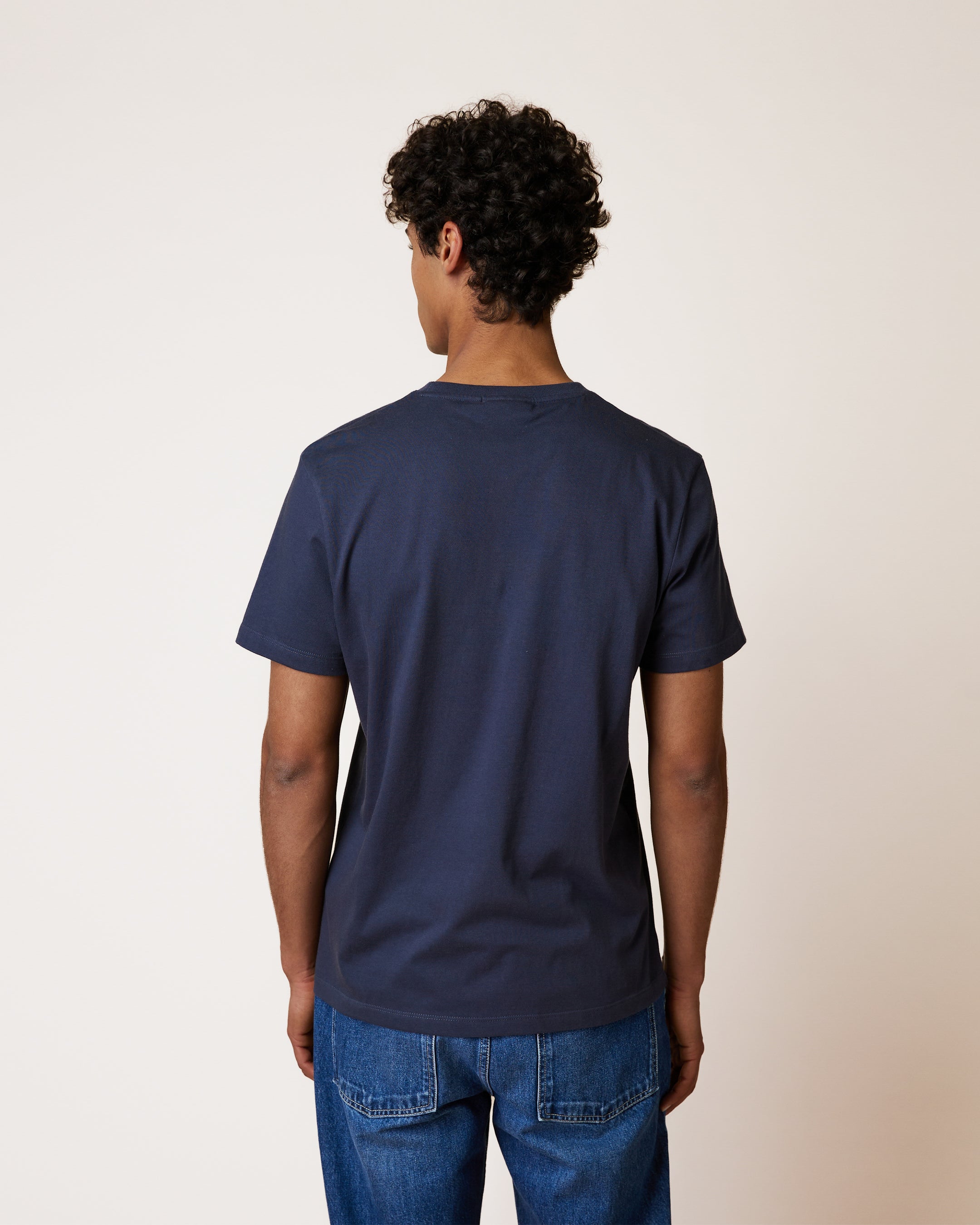 faguo-arcy-t-shirt-marine-gris-coton-recycl-homme image 6