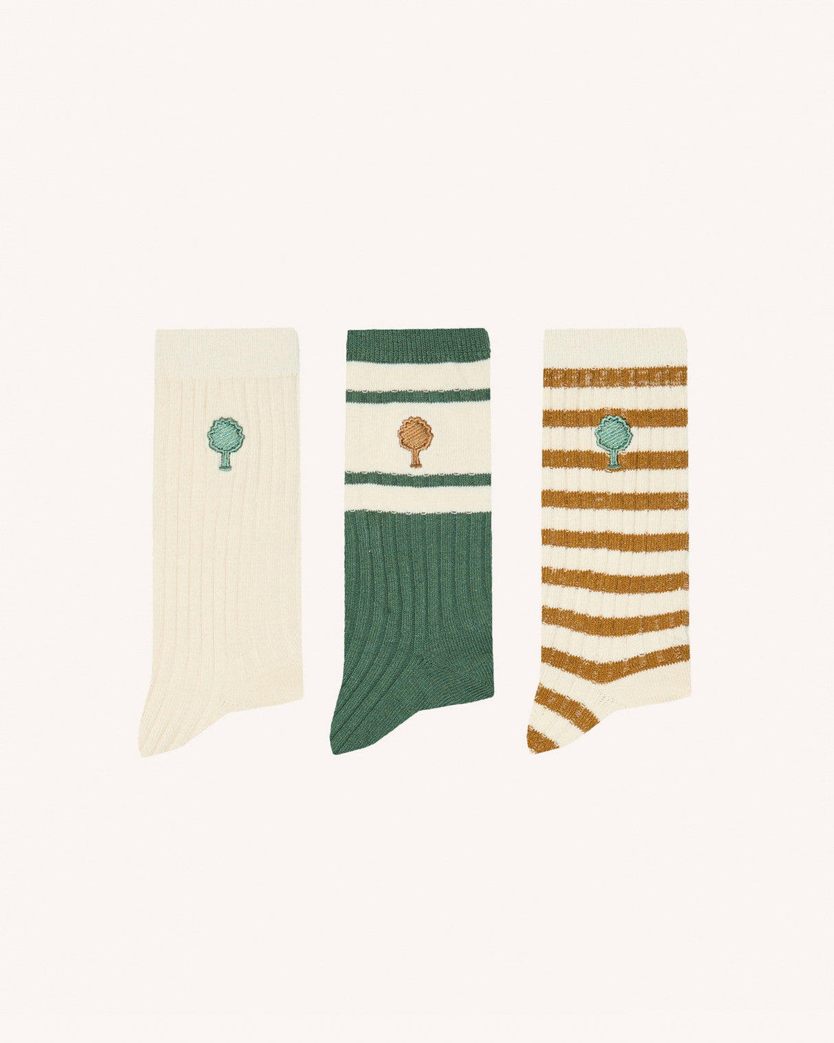 faguo-socks-x3-lot-chaussettes-basses-cr-me-et-beige image 1