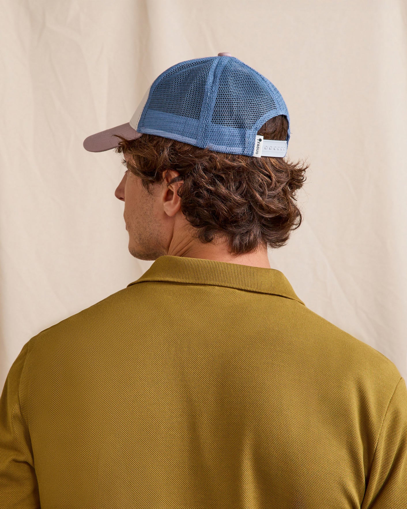 faguo-trucker-casquette-6-pans-cru-et-violet image 3