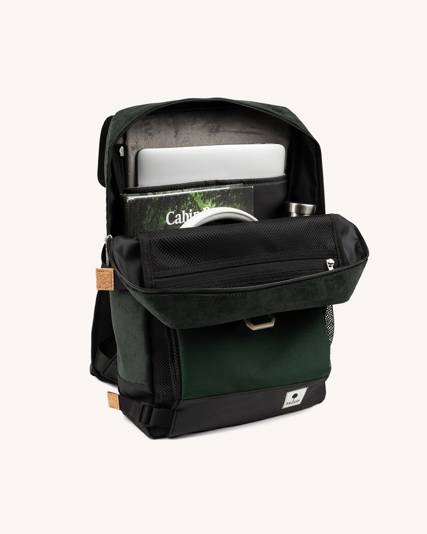faguo-commuter-2-0-sac-dos-vert-fonc-15-pouces image 3