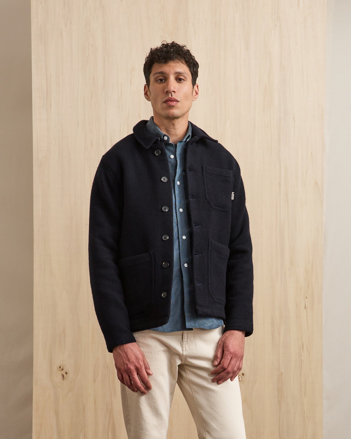 faguo-lorge-veste-en-laine-bleu-marine image 3