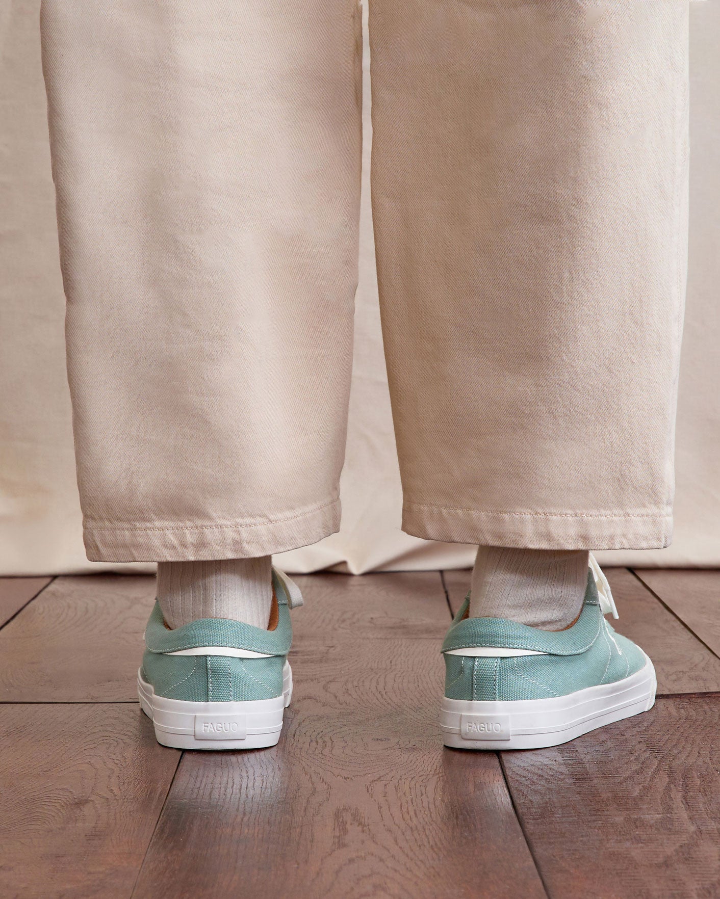 faguo-nashi-baskets-toile-homme-vert-clair-streetwear image 6