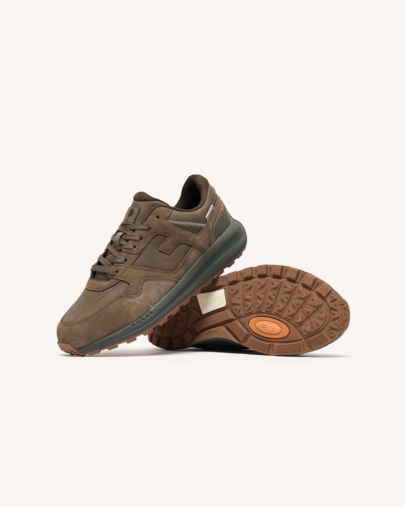 faguo-limwood-baskets-cuir-su-de-marron-taupe-homme image 7