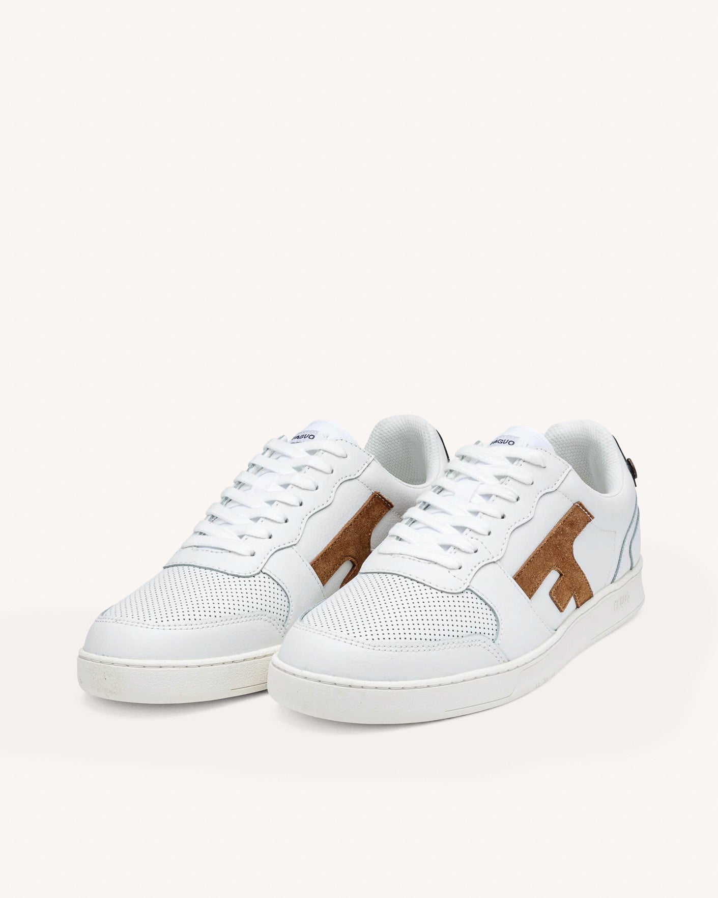 faguo-hazel-baskets-basse-blanc-bleu-et-marron image 4