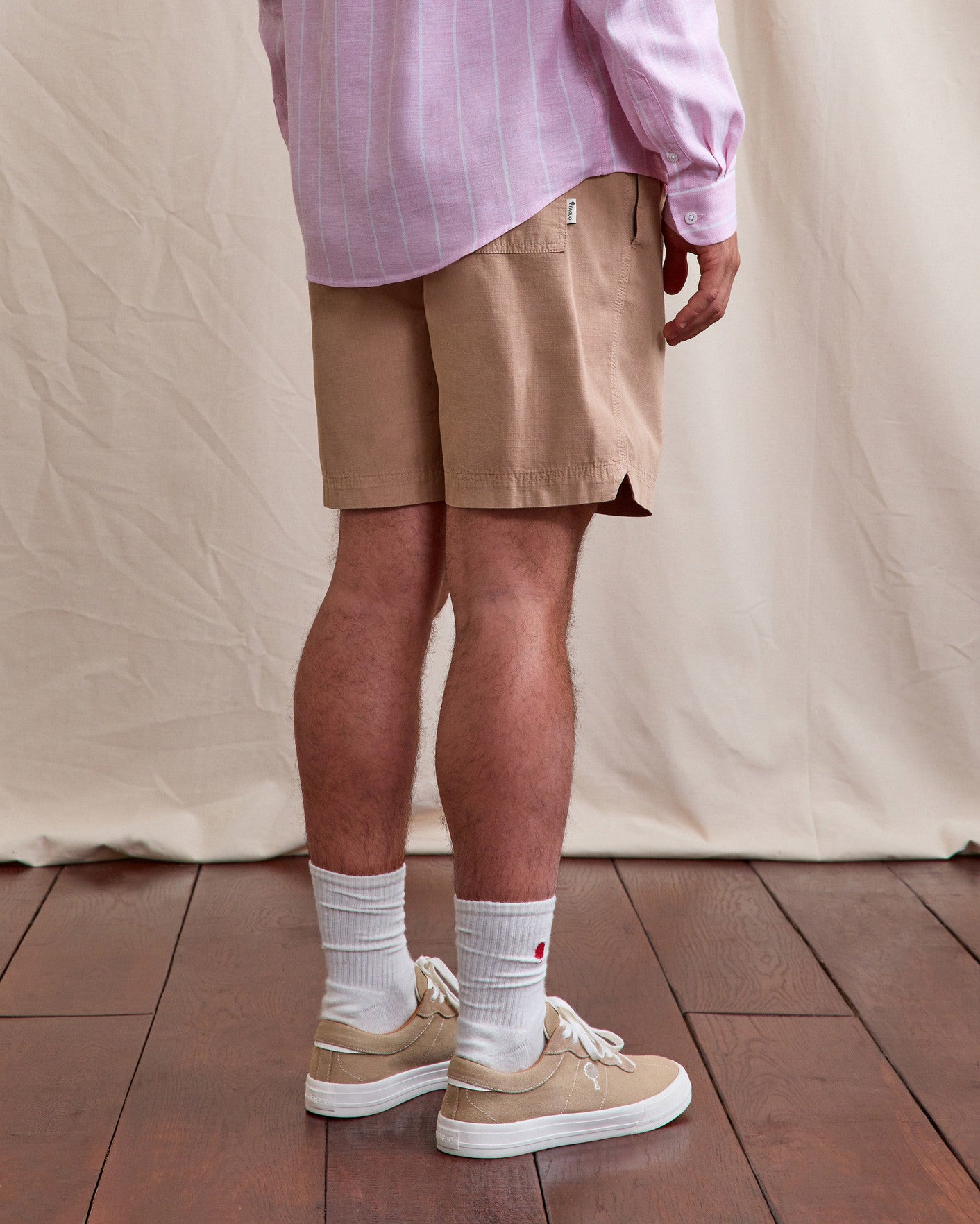faguo-milly-short-taupe-coton-ribstop-homme image 6