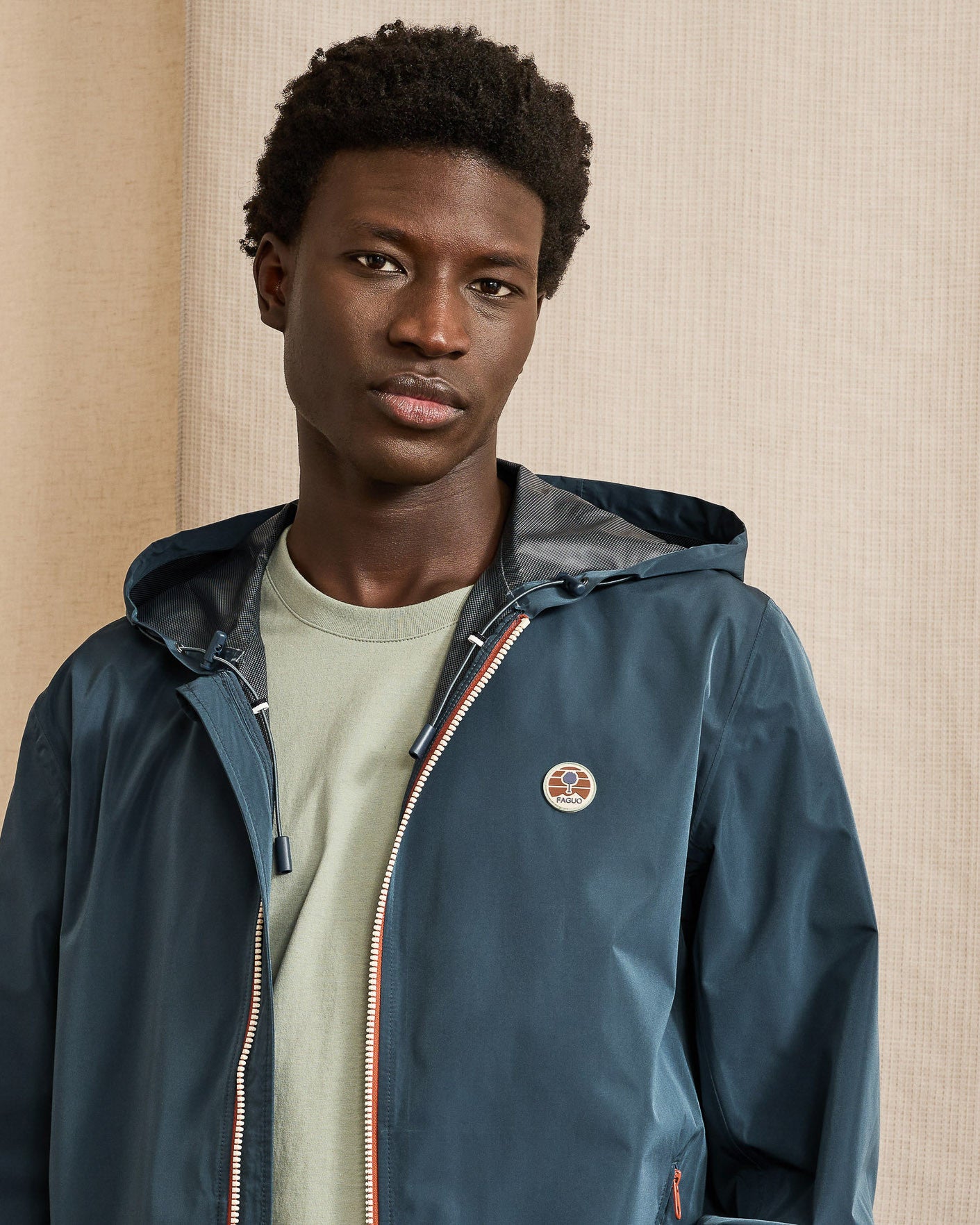 faguo-carnoet-veste-coupe-vent-imperm-able-bleu-marine-homme image 3