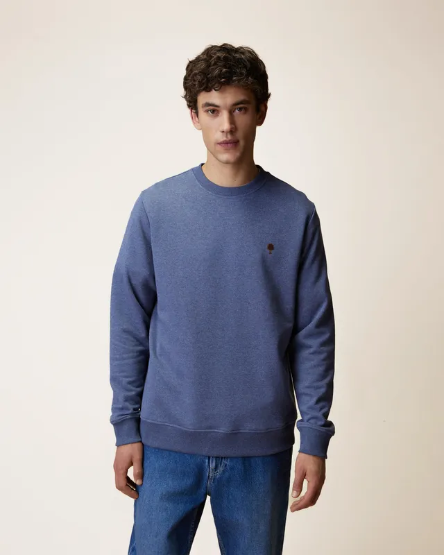 faguo-bussy-sweat-col-rond-bleu-chin-coton-recycl image 1